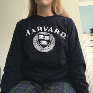 Harvard university long sleeve navy